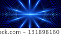 Lighting blue futuristic digital technology background with dotted glowing radiant. 131898160