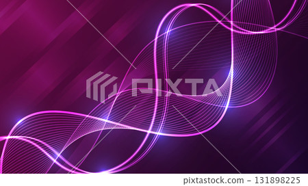 Futuristic Purple Vertical DNA Molecule Geometric Network Minimal Background. Futuristic Purple Vertical DNA Molecule Geometric Network Minimal Background. 131898225