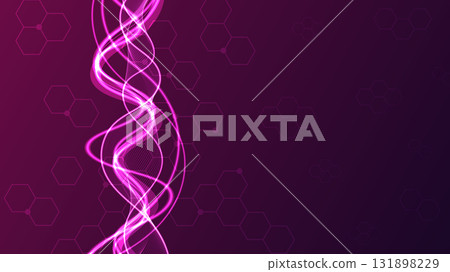 Futuristic Purple Vertical DNA Molecule Geometric Network Minimal Background. Futuristic Purple Vertical DNA Molecule Geometric Network Minimal Background. 131898229