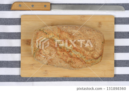 Rustic Bread and Knife Rustic Bread and Knife 131898360
