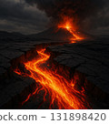 Erupting volcano 131898420