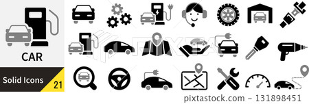 向量汽車輪廓圖示集 向量汽車輪廓圖示集 131898451