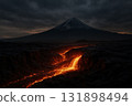 Erupting volcano 131898494