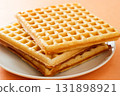 Handmade waffle 131898921