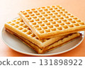 Handmade waffle 131898922