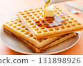 Handmade waffle 131898926