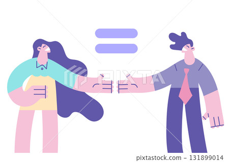 Equality in genders rights concept 131899014