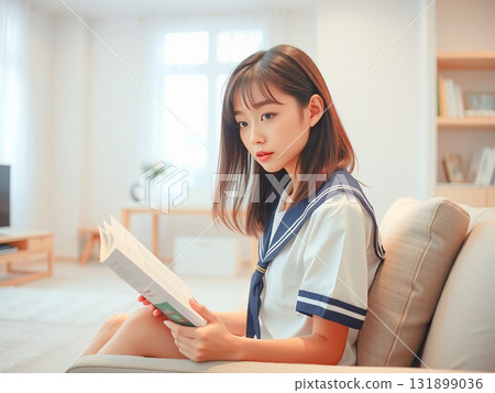 獨自讀書的學生 131899036