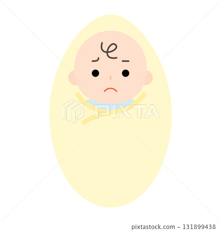 一個陷入困境的嬰兒的插圖 131899438