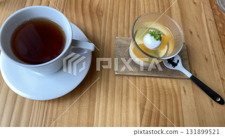 果凍 x 橙子慕斯 & 熱茶 131899521