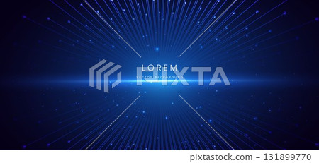 Hi speed blue light lines with lighting effect and sparkle on dark blue background. Hi speed blue light lines with lighting effect and sparkle on dark blue background. 131899770