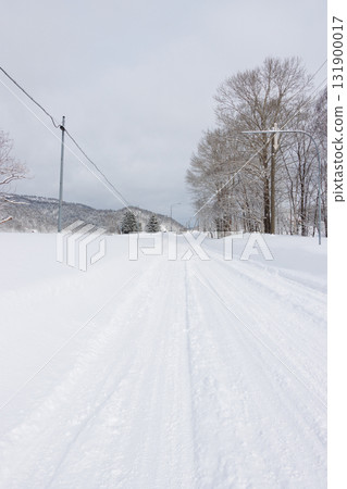 北海道積雪的道路 北海道積雪的道路 131900017