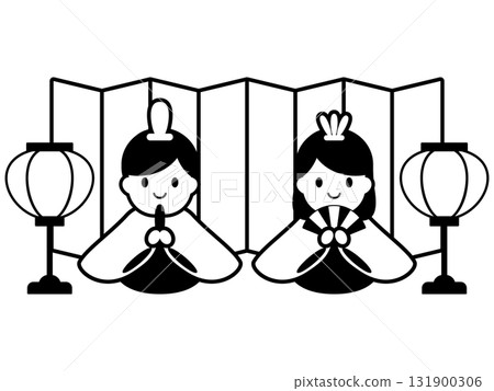 女兒節插圖單色 131900306