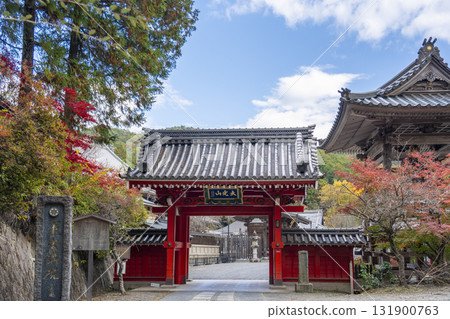 本國寺開雲門（紅門）紅葉季節 131900763