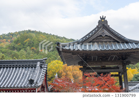 Honkokuji Temple Bell Tower Autumn Leaves Season 131900799