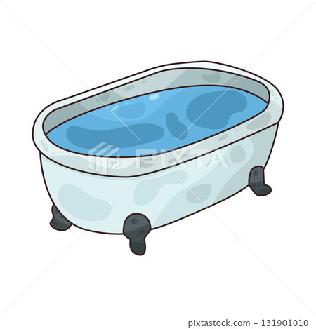 illustration of bathtub 131901010