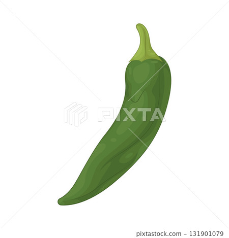 Illustration of green chili  131901079