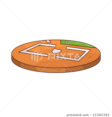 illustration of Home Plate illustration of Home Plate 131901365