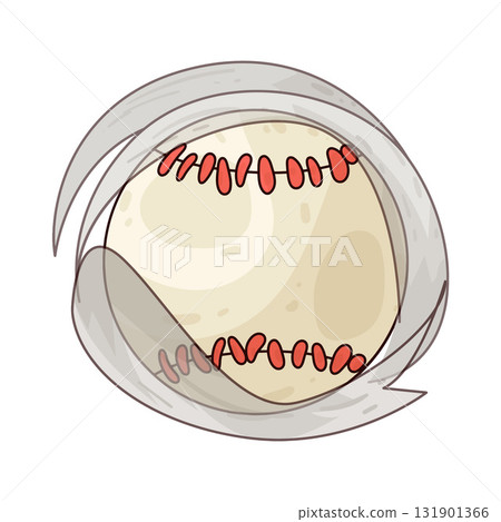 illustration of baseball ball illustration of baseball ball 131901366