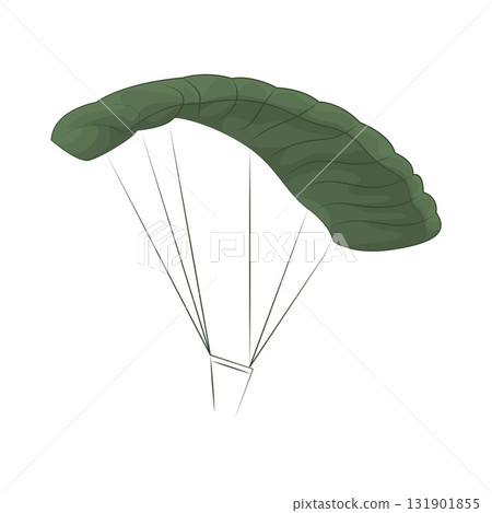 Illustration of parachute  131901855