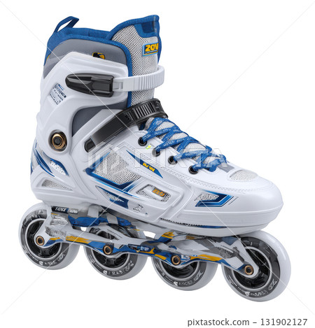 High-Performance Inline Skate with Blue Laces and Innovative Design for Speed and Agility 131902127