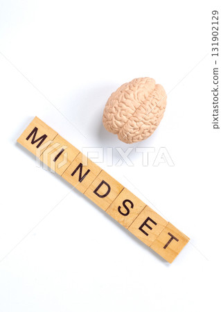 Brain Symbolizing Intelligence and Growth Mindset Concept 131902129