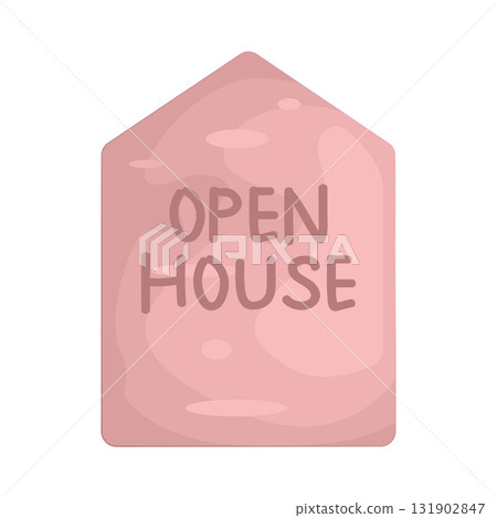 Illustration of open house Illustration of open house 131902847