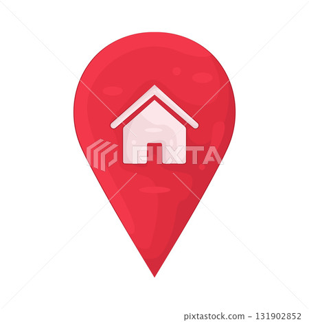 Illustration of house location Illustration of house location 131902852