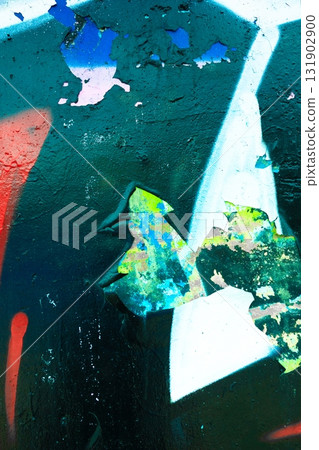 Vivid Abstract Graffiti Texture with Neon Elements for Urban 90s, Y2K Aesthetic 131902900