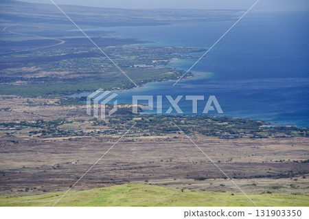Coastal scenery seen from the highlands of the northern part of Hawaii Island Coastal scenery seen from the highlands of the northern part of Hawaii Island 131903350