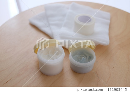 Gauze and ointment Gauze and ointment 131903445