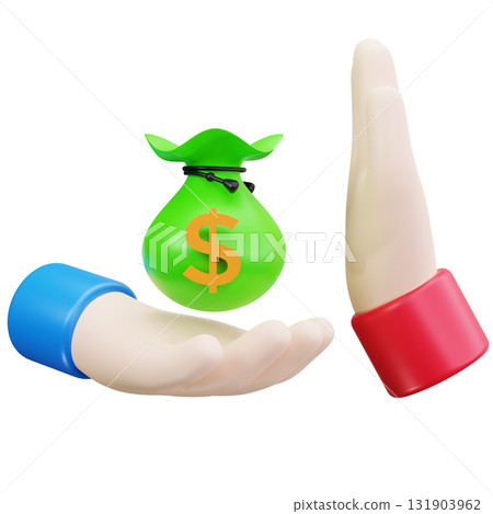 Corruption Hand Donation Corruption Hand Donation 131903962