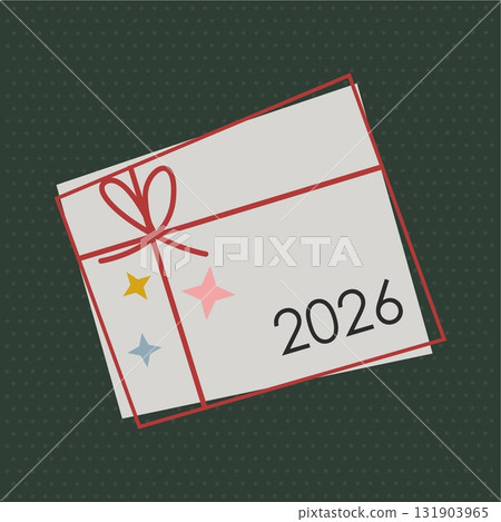 2026 new year card. Modern minimalist square design with elegant typography, abstract winter style 2026 new year card. Modern minimalist square design with elegant typography, abstract winter style 131903965