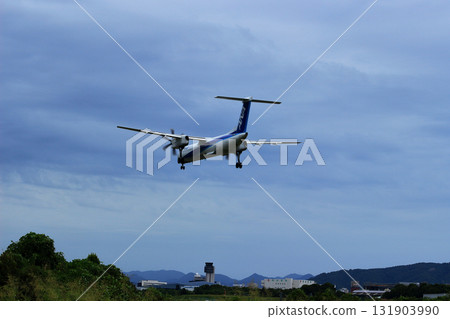 Osaka International Airport ANA Bombardier DHC8-Q400 Propeller Aircraft Landing Ready Senri Kawajiri Osaka International Airport ANA Bombardier DHC8-Q400 Propeller Aircraft Landing Ready Senri Kawajiri 131903990