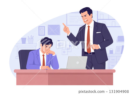 workplace scolding scene 131904908