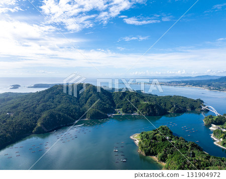 氣仙沼大橋和氣仙沼大島（宮城縣氣仙沼市） 131904972
