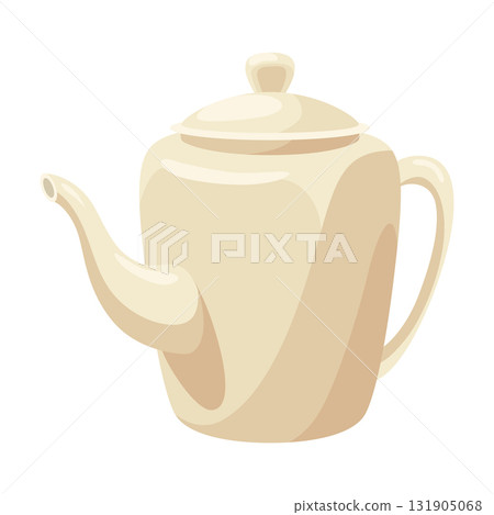 Tea brewing icon. Accessories for tea party. Traditional and cozy tea drinking. Element for aromatic hot drink. Flat vector illustration isolated on white background Tea brewing icon. Accessories for tea party. Traditional and cozy tea drinking. Element for aromatic hot drink. Flat vector illustration isolated on white background 131905068