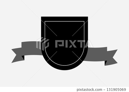 Badge Design featuring a sophisticated Ribbon to symbolize accomplishment Badge Design featuring a sophisticated Ribbon to symbolize accomplishment 131905069