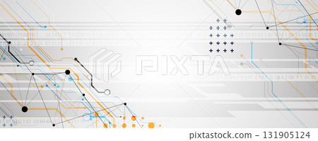 Abstract circuit technological and Artificial intelligence background Abstract circuit technological and Artificial intelligence background 131905124