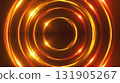 Gold fractal Lights. Computer generated 3d render 131905267