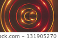 Gold fractal Lights. Computer generated 3d render 131905270
