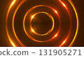 Gold fractal Lights. Computer generated 3d render 131905271