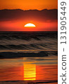 Stunning Green Flash as Sun Dips Below Ocean 131905449