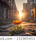 Symbol of Hope: A Flower in Urban Decay 131905451
