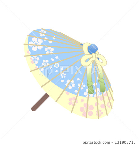 櫻花圖案的日本傘 131905713