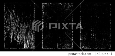 Black and white grunge. Distress overlay texture. Abstract surface dust and rough dirty wall background concept. Distress illustration simply place over object to create grunge effect. Vector EPS10. Black and white grunge. Distress overlay texture. Abstract surface dust and rough dirty wall background concept. Distress illustration simply place over object to create grunge effect. Vector EPS10. 131906381