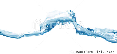 Water wave, isolated on transparent background close-up, clean drinking water concept Water wave, isolated on transparent background close-up, clean drinking water concept 131906537
