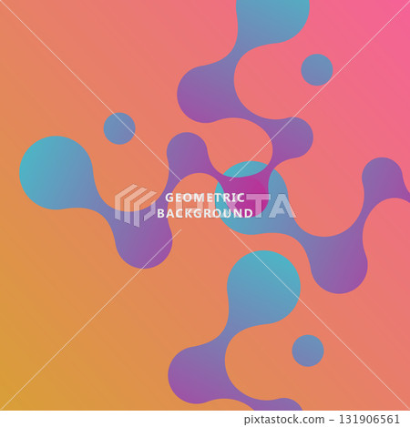 Abstract molecular geometry with fluid shapes. Vector background Abstract molecular geometry with fluid shapes. Vector background 131906561