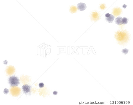 Yellow and purple simple watercolor rapeseed flower frame Yellow and purple simple watercolor rapeseed flower frame 131906599