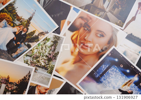 Beautiful printed wedding photos. Beautiful printed wedding photos. 131906927